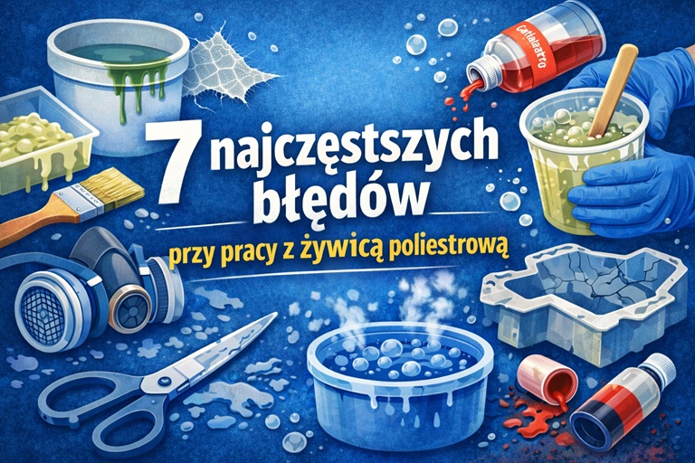 7 najczęstszych błędów przy pracy z żywicą poliestrową 