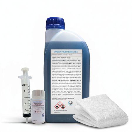 Zestaw 1kg żywicy i 1m2 maty szklanej 450 g/m²