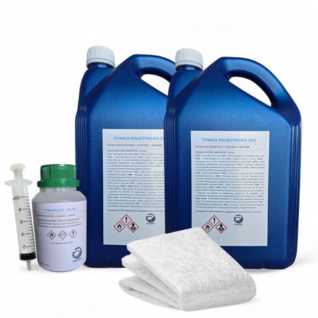 Zestaw 10kg żywicy premium i 10m2 maty szklanej 450 g/m²